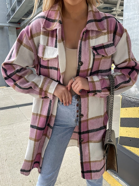 Camicia a Quadri Stile Casual da Donna - Ideale per la Mezza Stagione