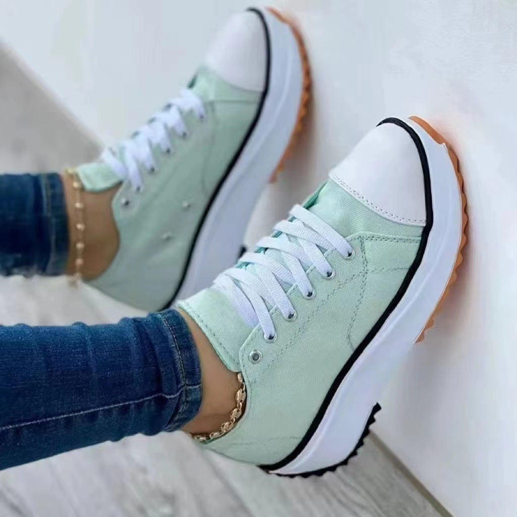 Karen – Chaussures Hautes en Toile Décontractées
