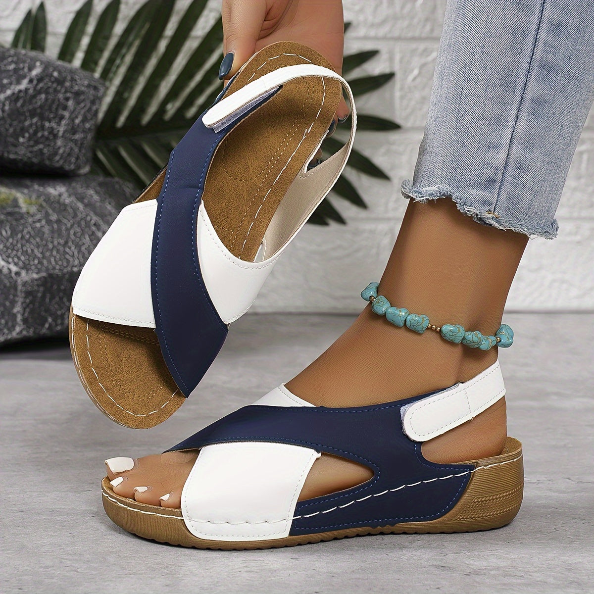 Sandalias Ortopédicas Mujer Comodidad Caminata Diaria Estilo Informal