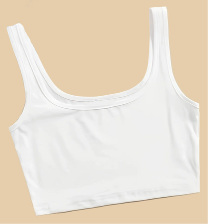 Débardeur femme style sport à dos croisé pour le printemps et l'été