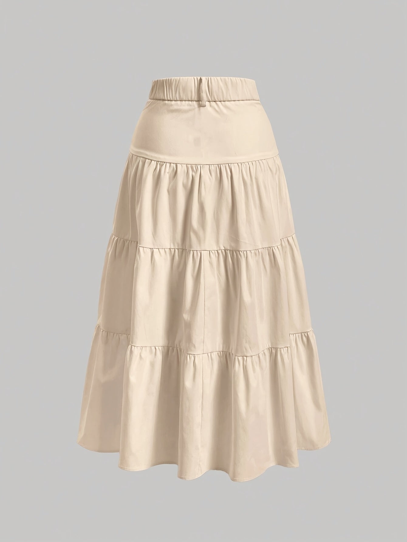 Jupe longue taille haute femme style bohème élégante pour printemps et été