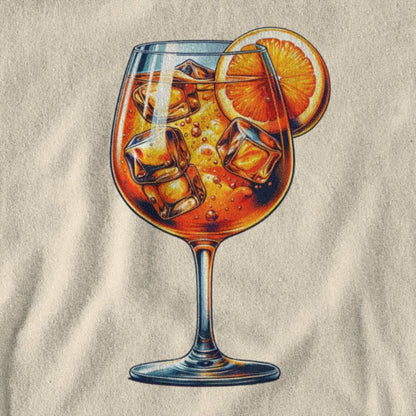 Kate – T-shirt Illustration Aperol Spritz pour Femmes