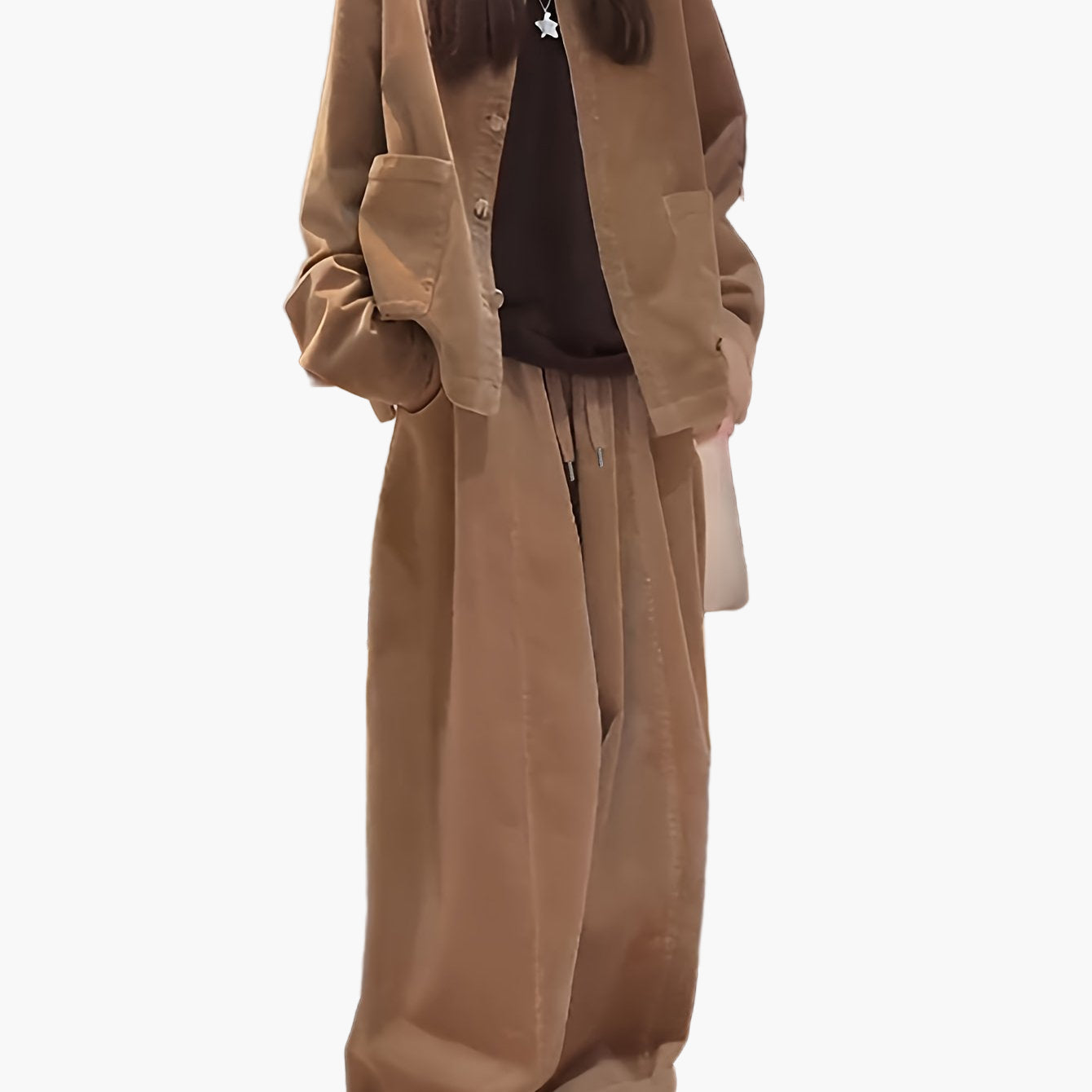 Ensemble Femme Décontracté Élégant Style Urbain Automne Hiver