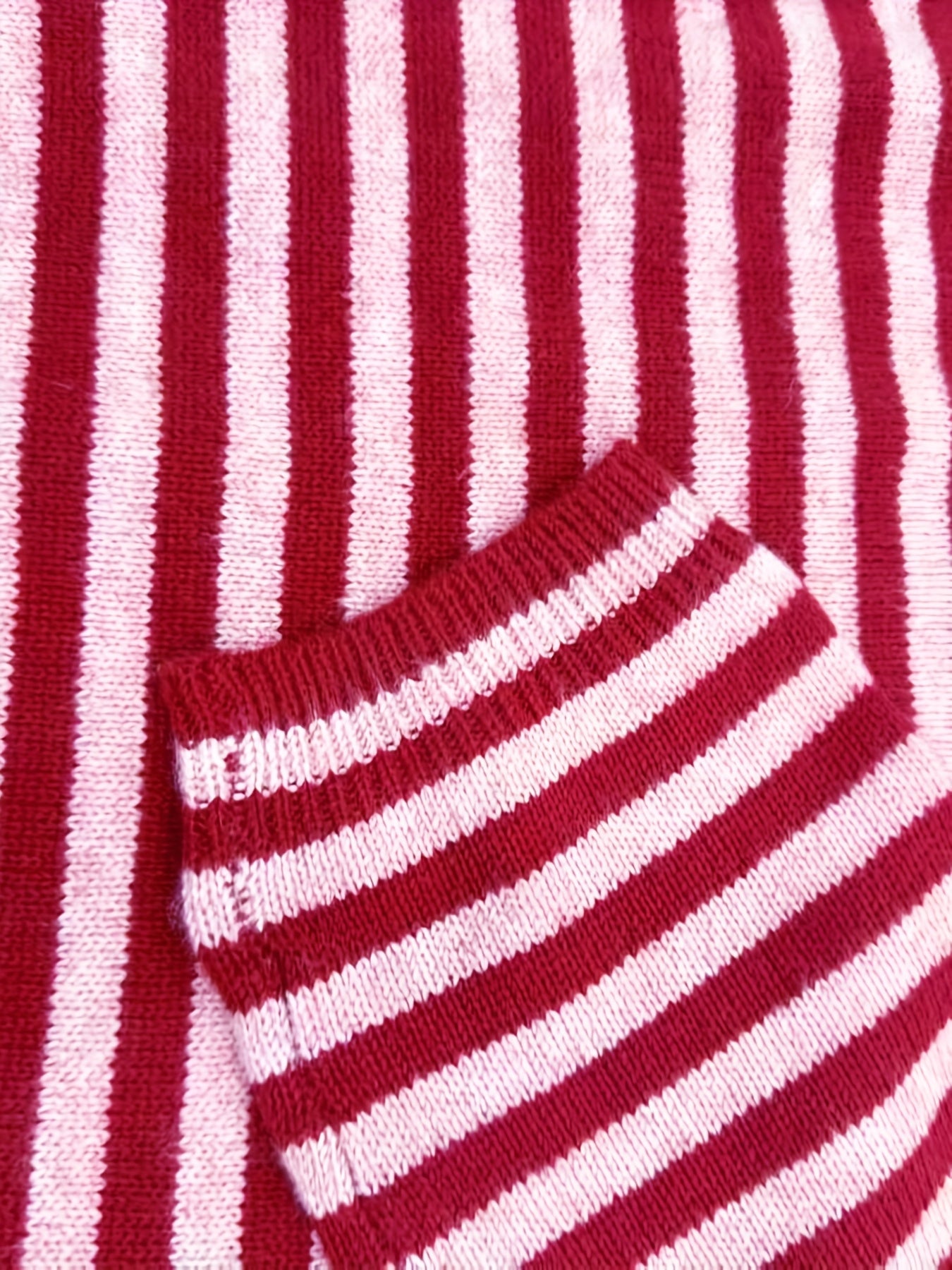 Pull à rayures style élégant pour femme - Automne/Hiver - Col rond