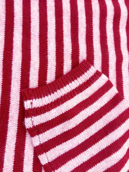 Pull à rayures style élégant pour femme - Automne/Hiver - Col rond