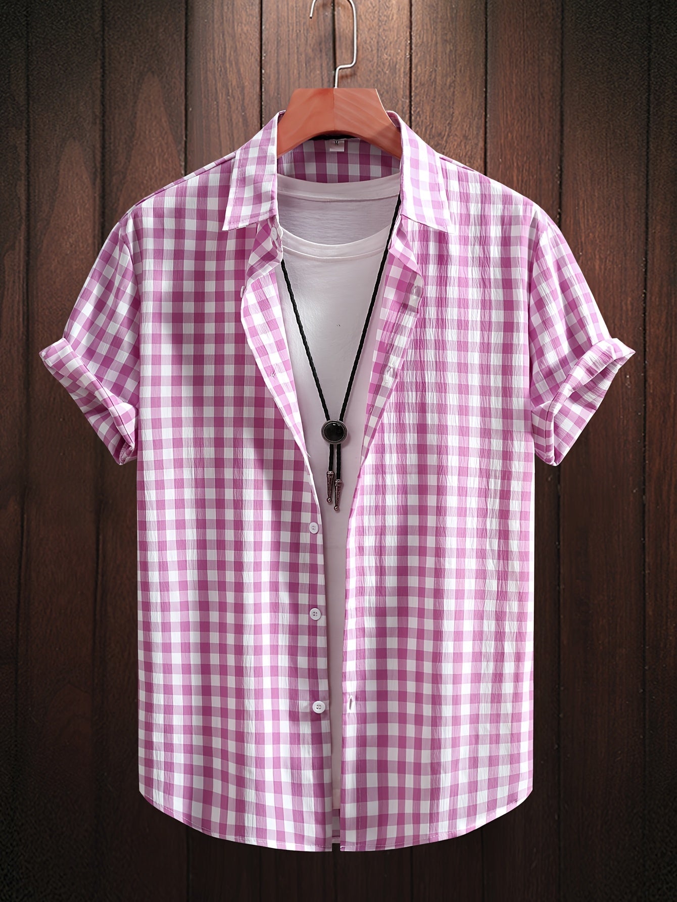 Casual Plaid Shirt for Men Versatile Urban Style