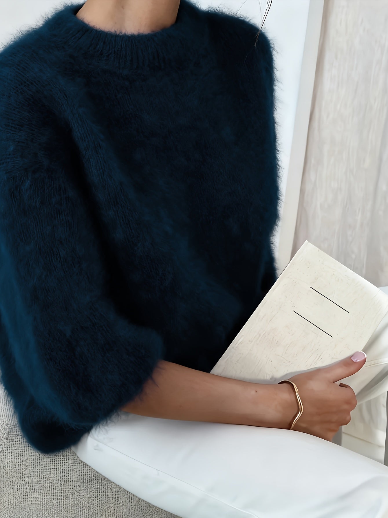 Pull élégant style décontracté femme pour automne hiver