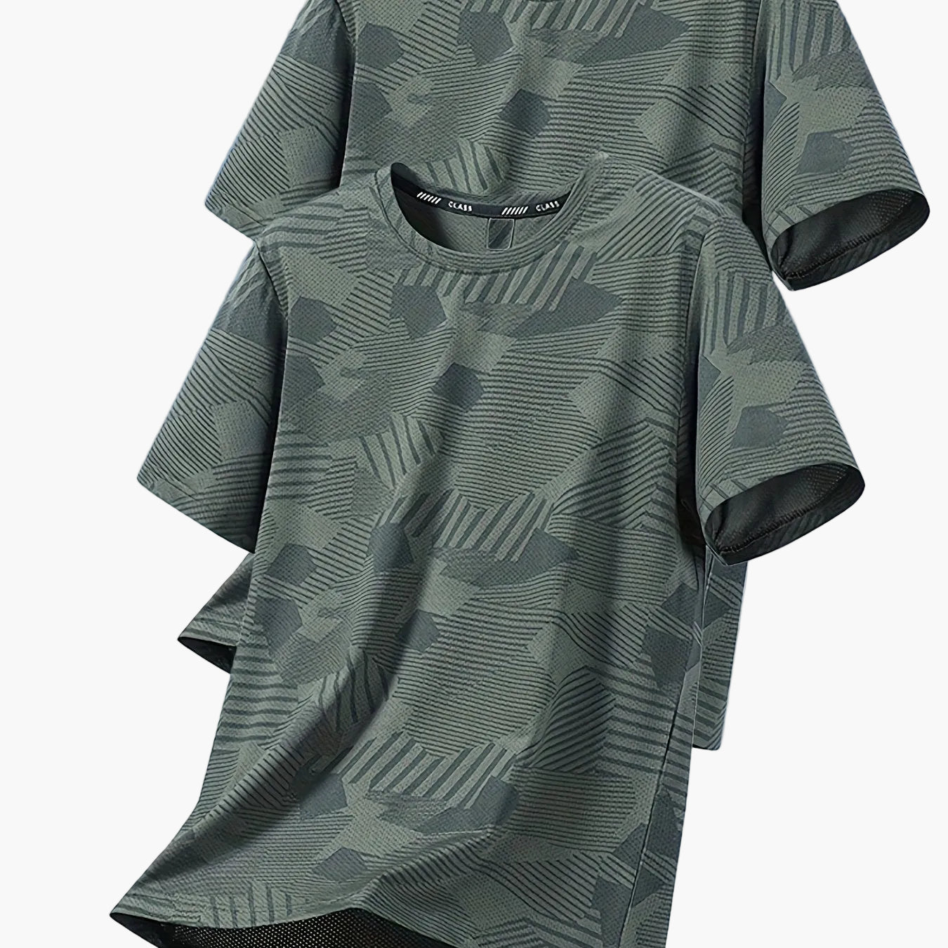Camiseta casual para hombre estilo tropical transpirable de manga corta - Pack de 2, ideal para el verano