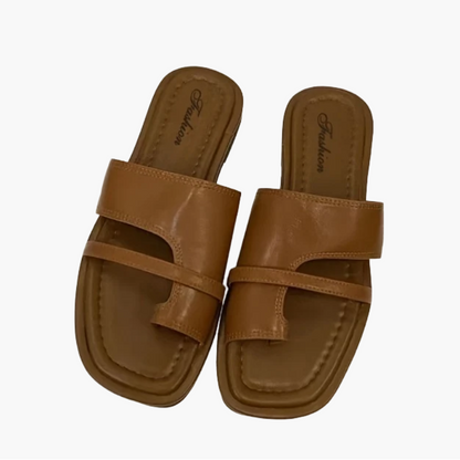 Sandali bassi casual da donna, stile chic, ideali per l'estate