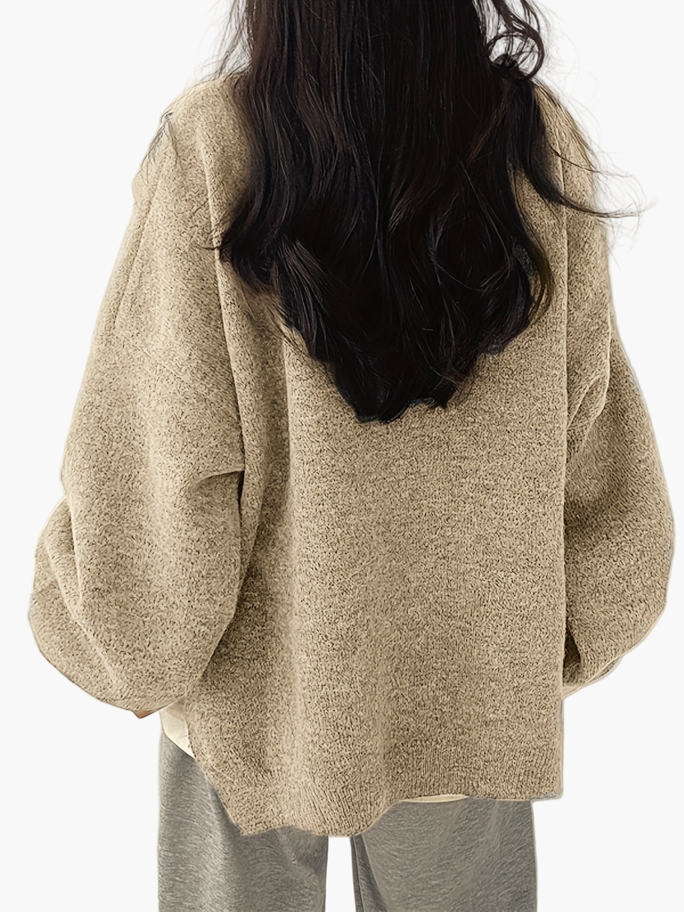 Pull décontracté pour femme style ample et tendance idéal pour l'automne et l'hiver