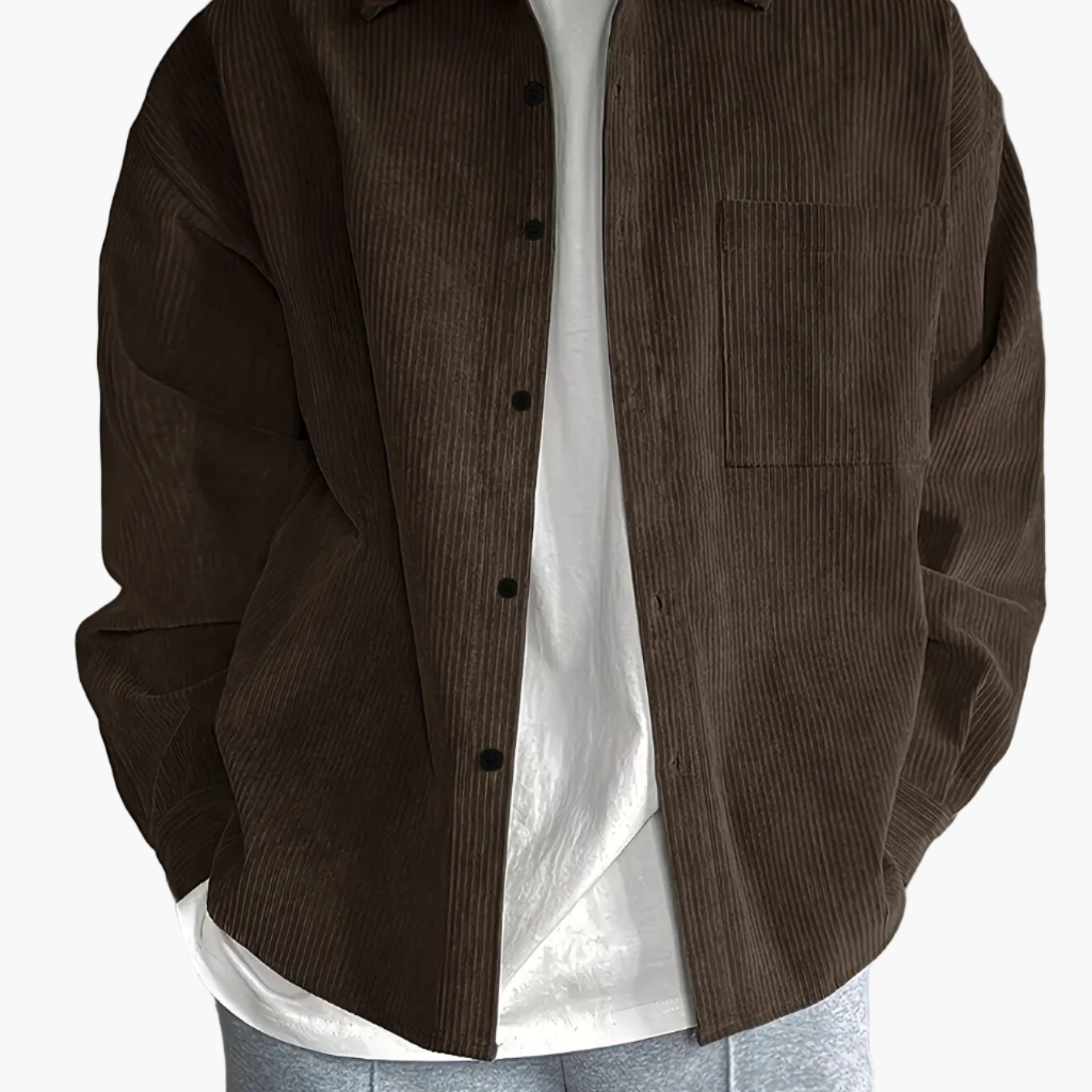 Camisa Sobrecamisa Hombre Estilo Casual para Uso Diario