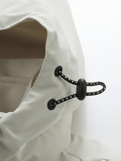 Veste Softshell Homme 3-en-1 à Capuche Style Urbain Décontracté