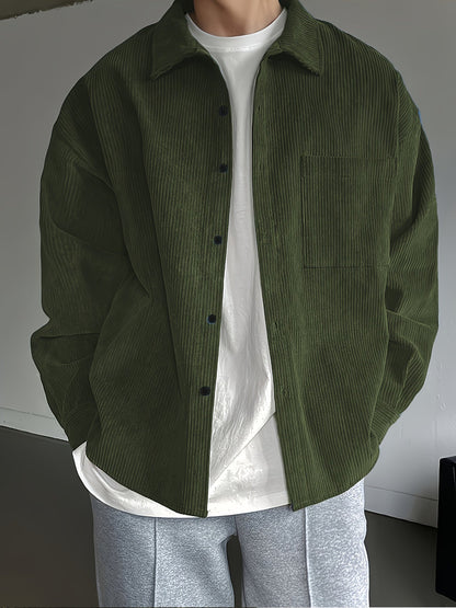 Camisa Sobrecamisa Hombre Estilo Casual para Uso Diario