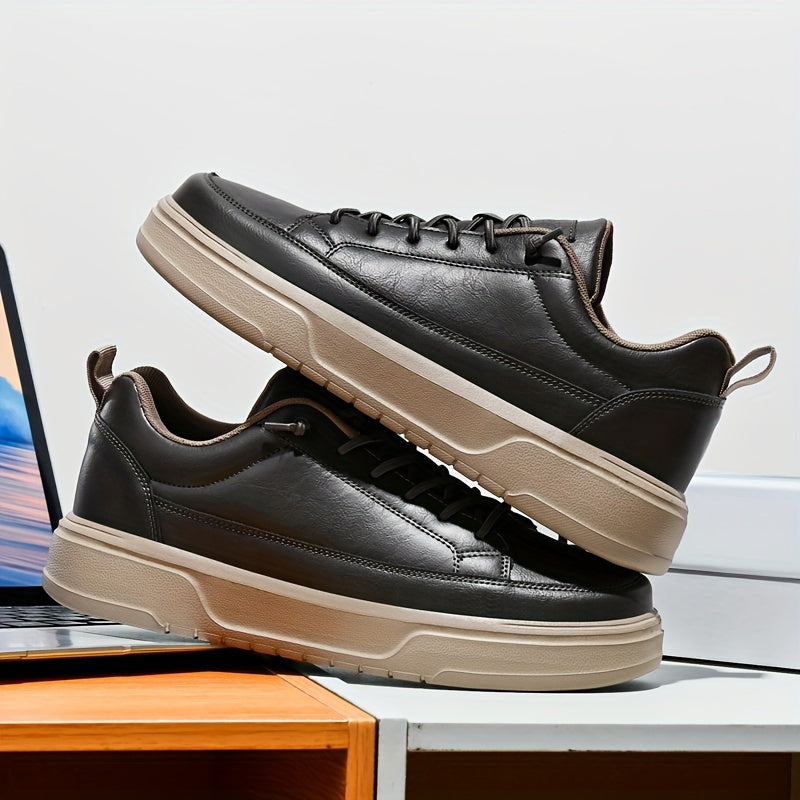 Låga herrsneakers med urban stil, mångsidiga för sport och fritid