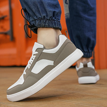 Męskie casualowe trampki w stylu preppy – uniwersalne niskie sneakersy na co dzień