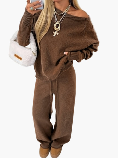 Ensemble décontracté pour femme style lounge chic automne hiver