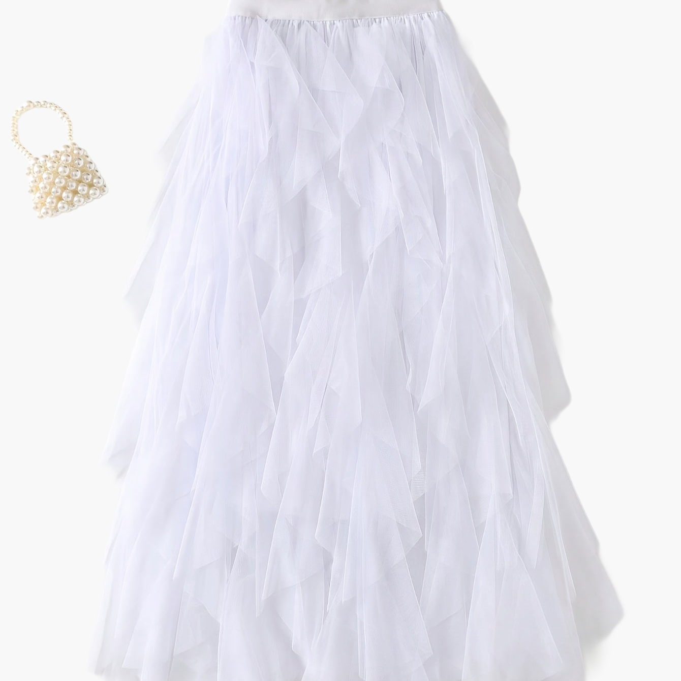 Jupe longue à volants style bohème pour femme, élégante et tendance, idéale pour occasions spéciales et looks romantiques