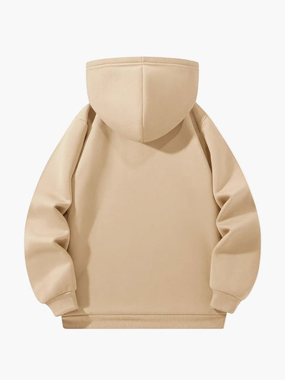 Ensemble décontracté pour homme avec sweat à capuche zippé et pantalon – Style urbain tendance pour automne/hiver