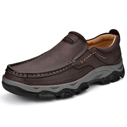 Mathew – Chaussures de randonnée en cuir vegan pour hommes grandes tailles