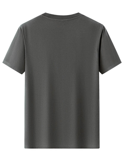 Herre T-shirt Eventyrstil Bjerg Kompas Grafik – Afslappet og Rejse