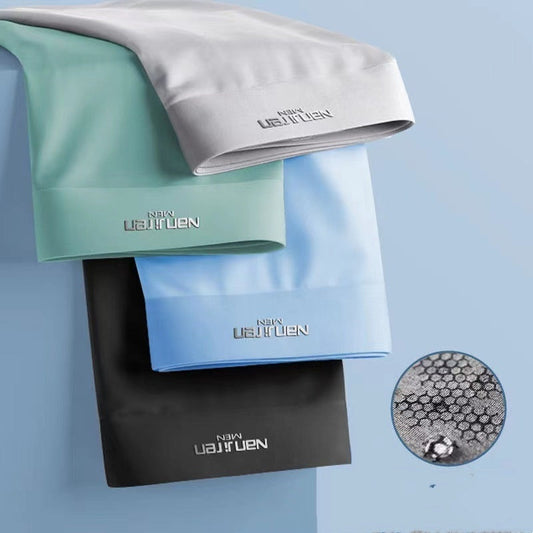 Kieran – Sous-vêtements en soie d'été pour hommes en graphène respirant