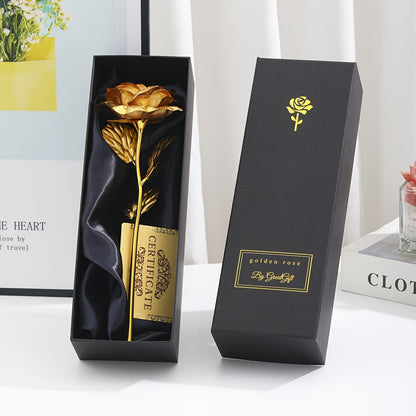Rosa decorativa in confezione regalo – Idea regalo romantica per donna – Oggetto d’ornamento elegante