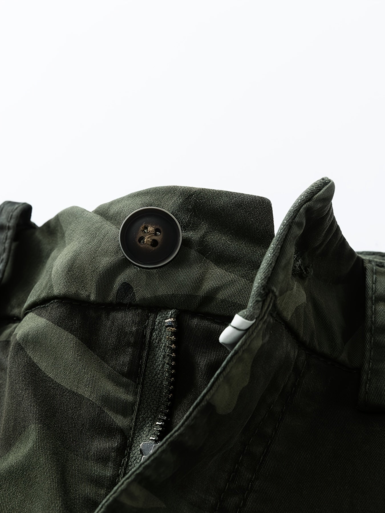 Kort cargo camouflage-stil militærbukser til mænd – Ideel til udendørs, fritid og ferie