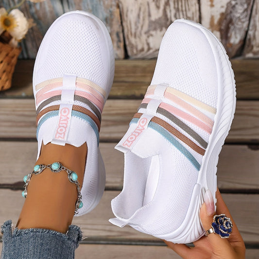 Casual Slip-On Sneakers voor Dames Stijl Urban Sportief