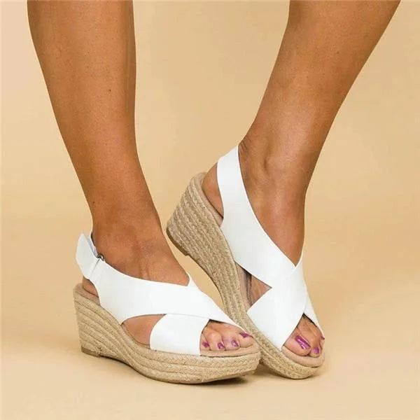 Ortopediske kilehæl-sandaler for kvinner – Moderne stil, daglig komfort, ideell for sommer
