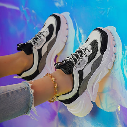 Sneakers da donna autunnali con suola spessa