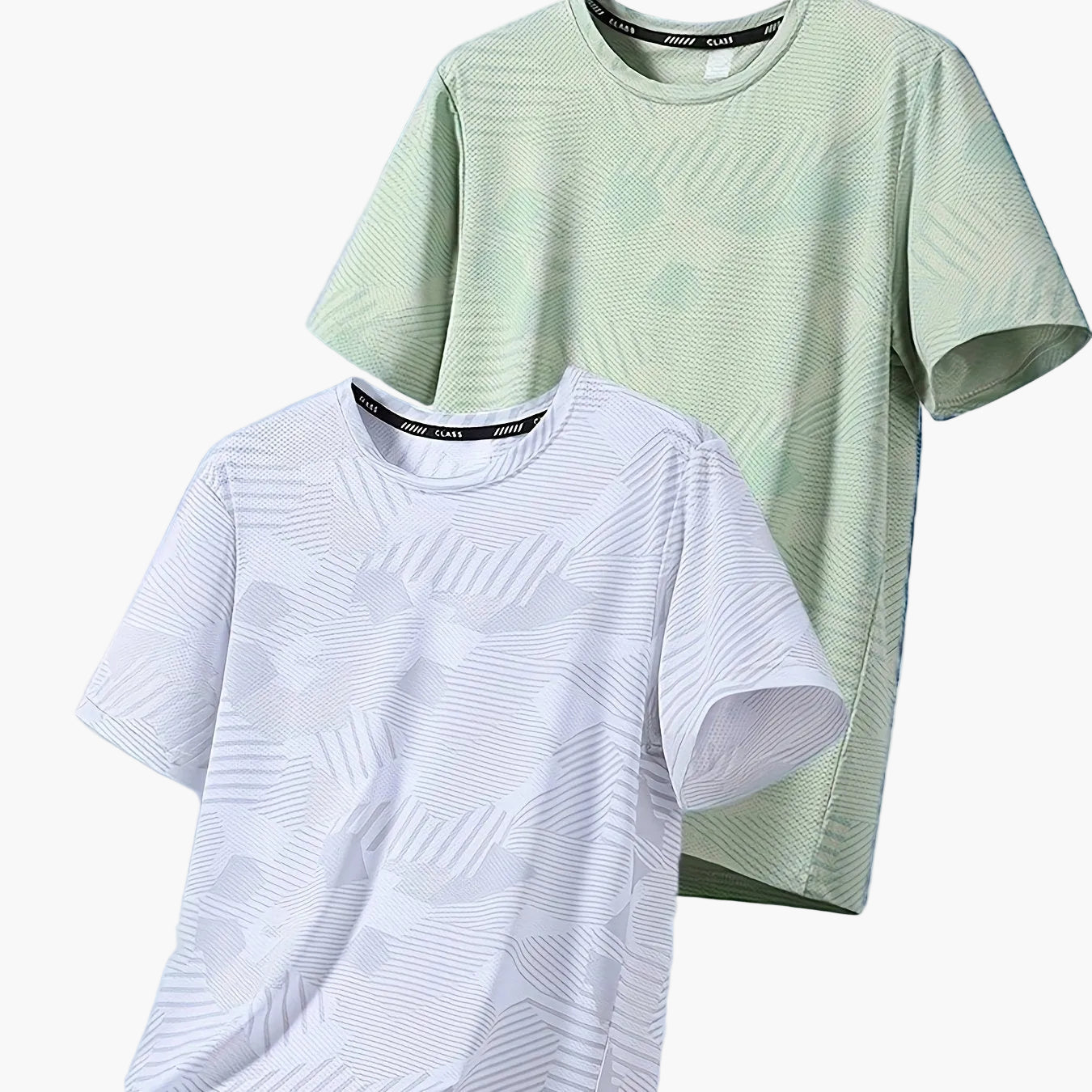 Camiseta casual para hombre estilo tropical transpirable de manga corta - Pack de 2, ideal para el verano