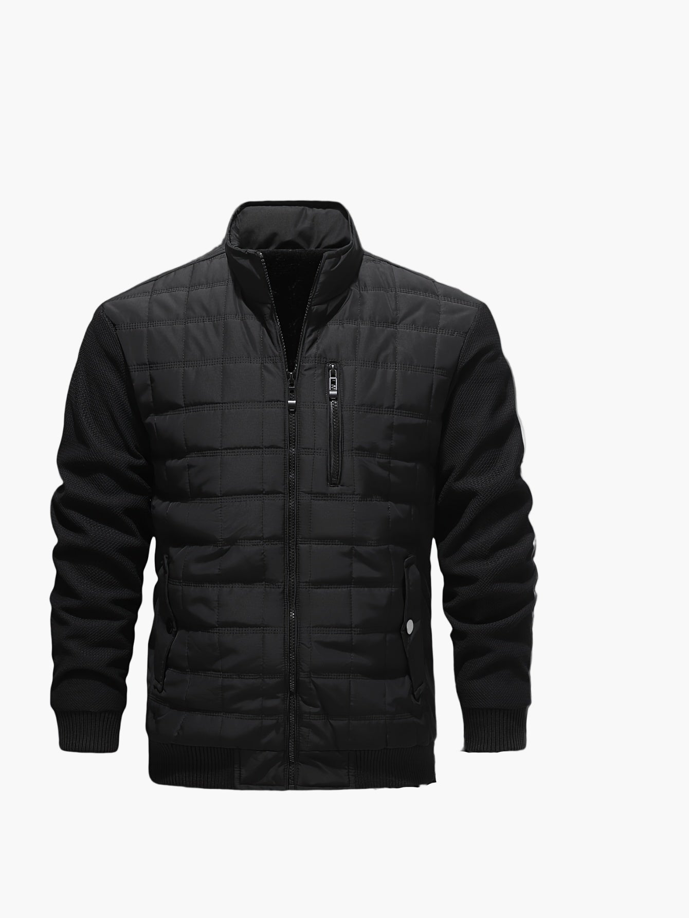 Blouson matelassé style décontracté pour homme - Idéal pour la mi-saison ou les sorties urbaines