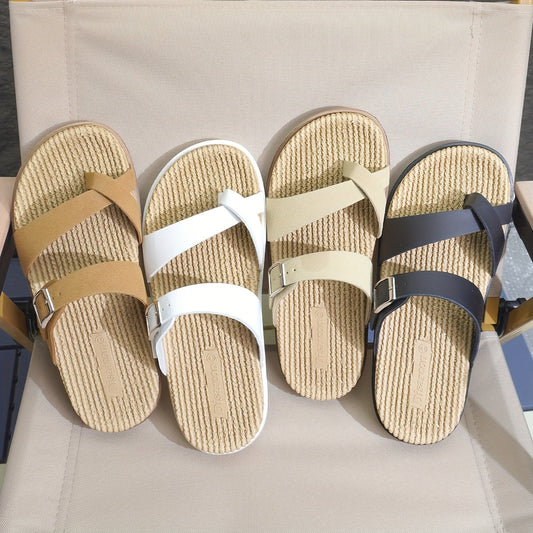Sandales décontractées homme à brides croisées – Style moderne pour été, plage ou détente