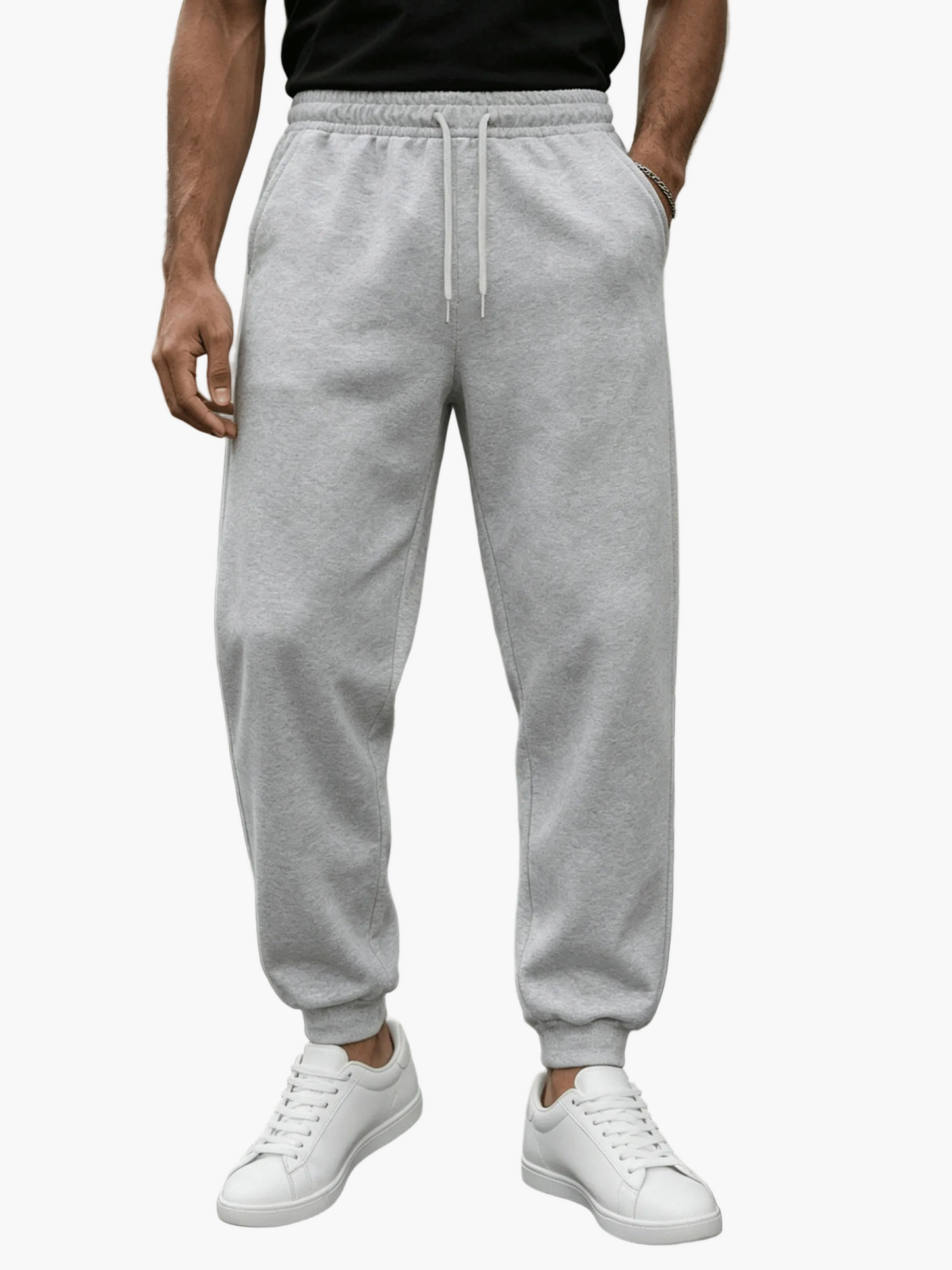 Pantaloni da jogging uomo taglio dritto stile urbano per sport e relax
