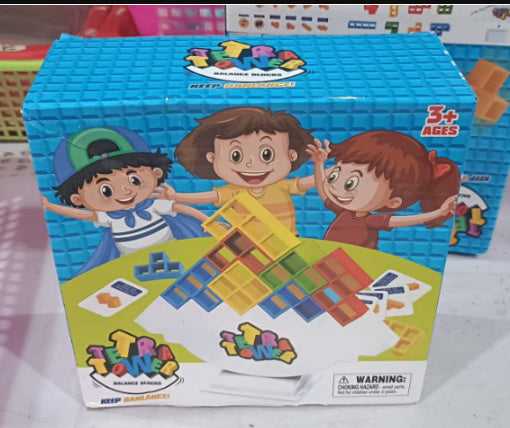 Jeu d'Équilibre de Blocs de Construction pour Enfants et Adultes – Jeu Éducatif et Ludique d’Adresse et d’Empilement