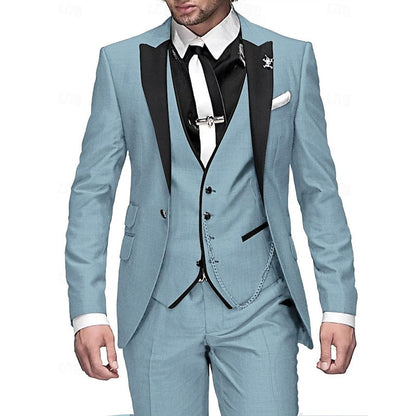 Costume 3 pièces élégant pour homme style moderne – Idéal mariage, cérémonie, événement