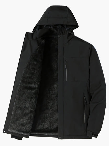 Veste de randonnée imperméable à capuche pour homme – Style sportif et urbain, idéale pour l’extérieur