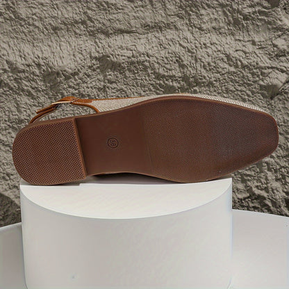Mocassin slingback femme style décontracté pour l’été