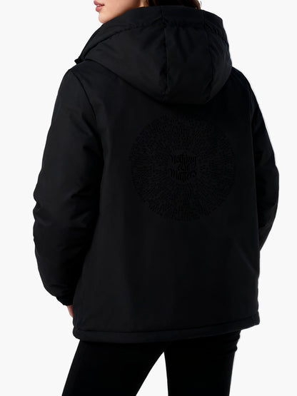 Veste d'hiver femme style urbain avec capuche et motif « Nothing Else Matters » – Casual, idéale pour le quotidien