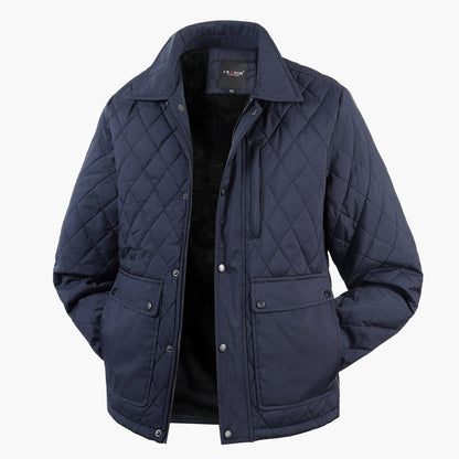 Veste matelassée décontractée pour homme style urbain avec poches et col classique