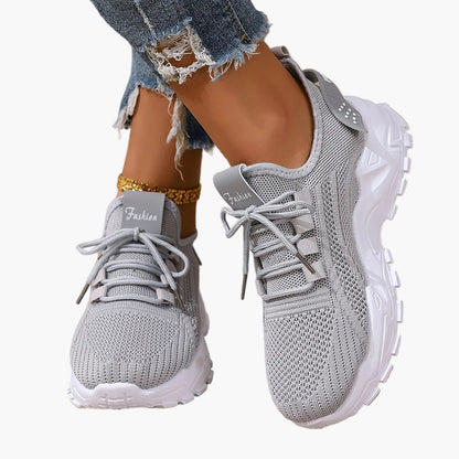 Baskets de sport femme ultra-légères style running pour loisirs et marche