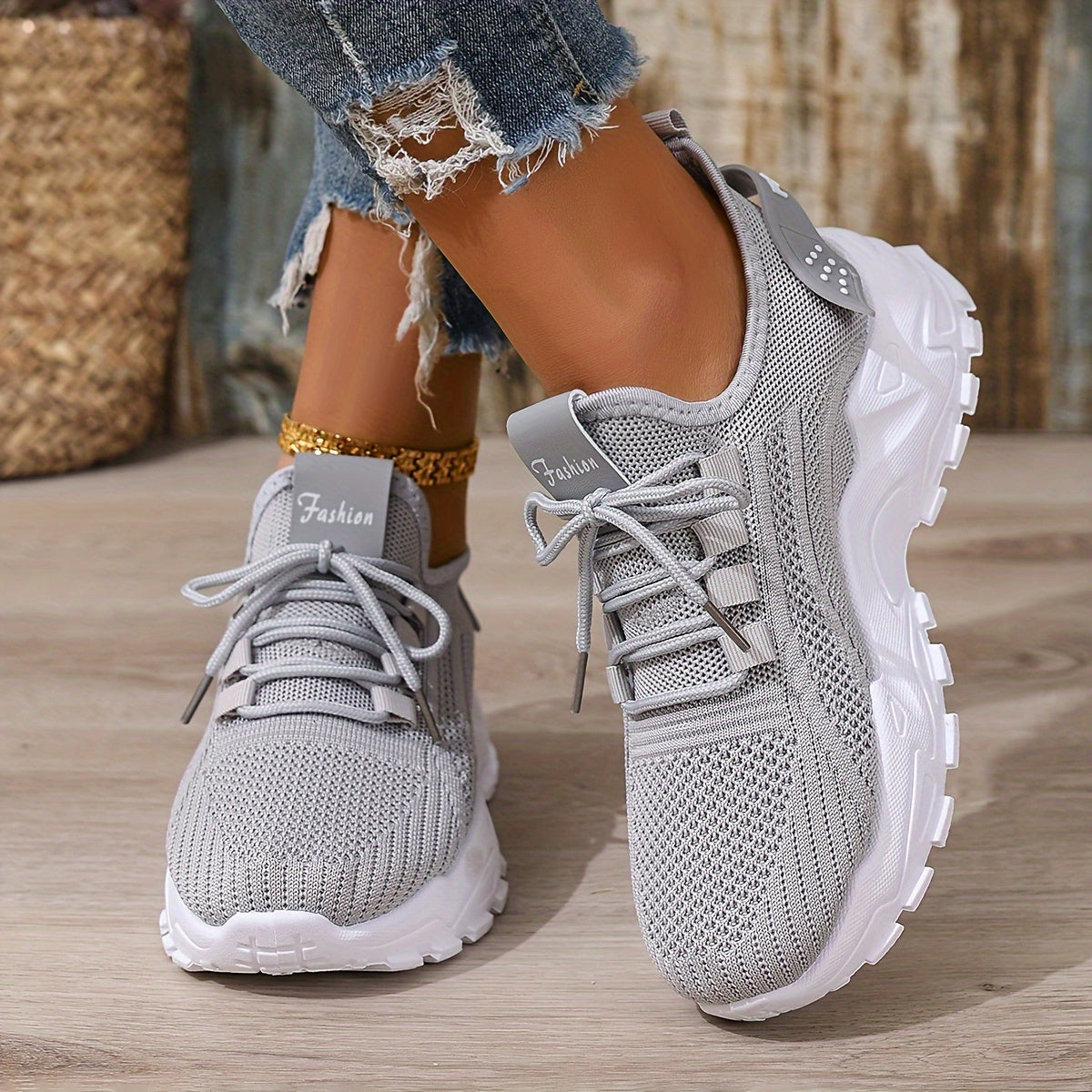 Baskets de sport femme ultra-légères style running pour loisirs et marche