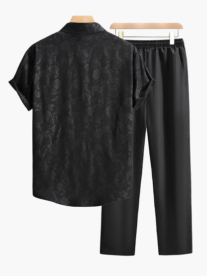 Chemise à motifs floraux style décontracté pour homme – Idéale pour la ville et les sorties tendance