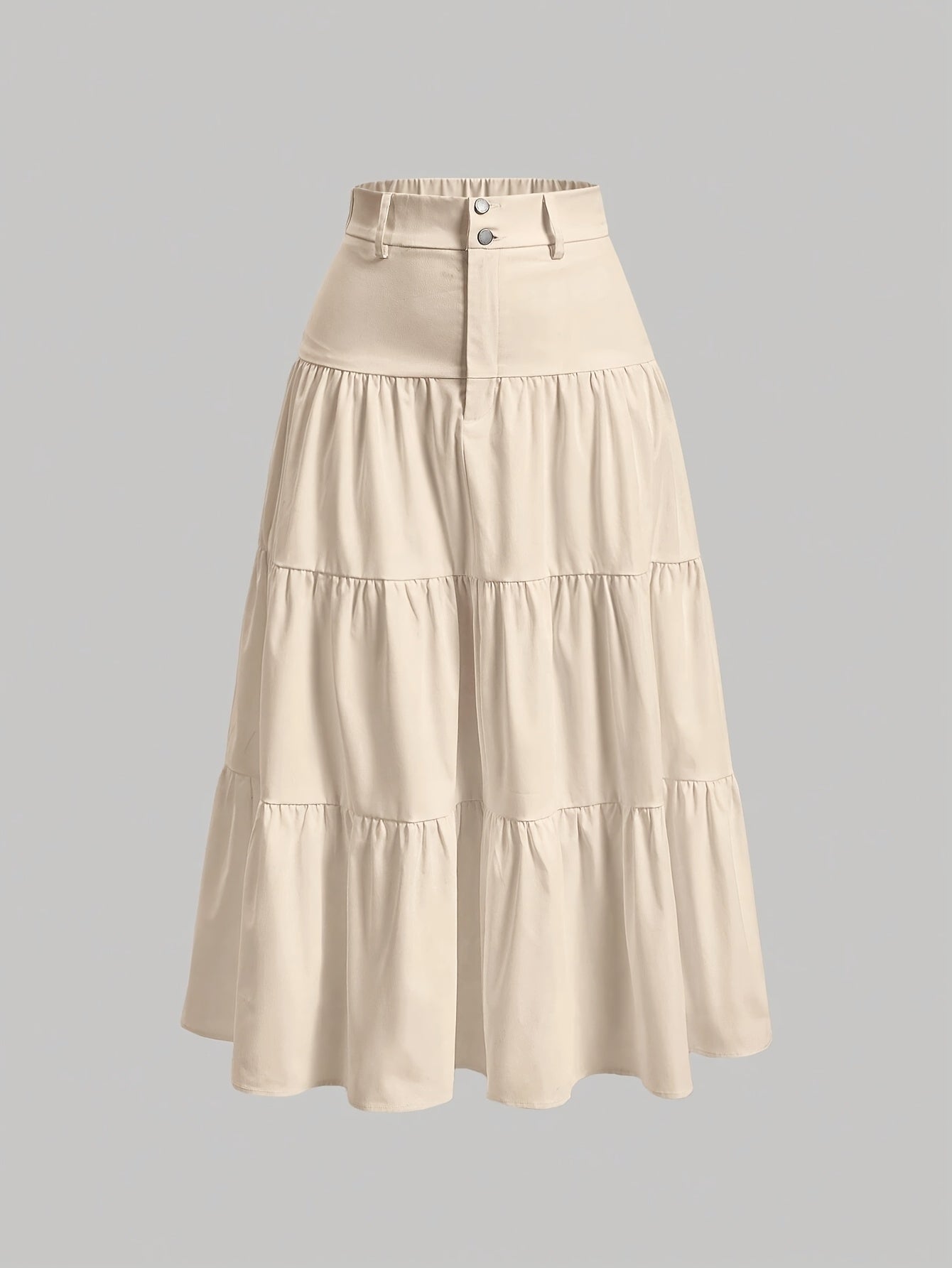 Jupe longue taille haute femme style bohème élégante pour printemps et été