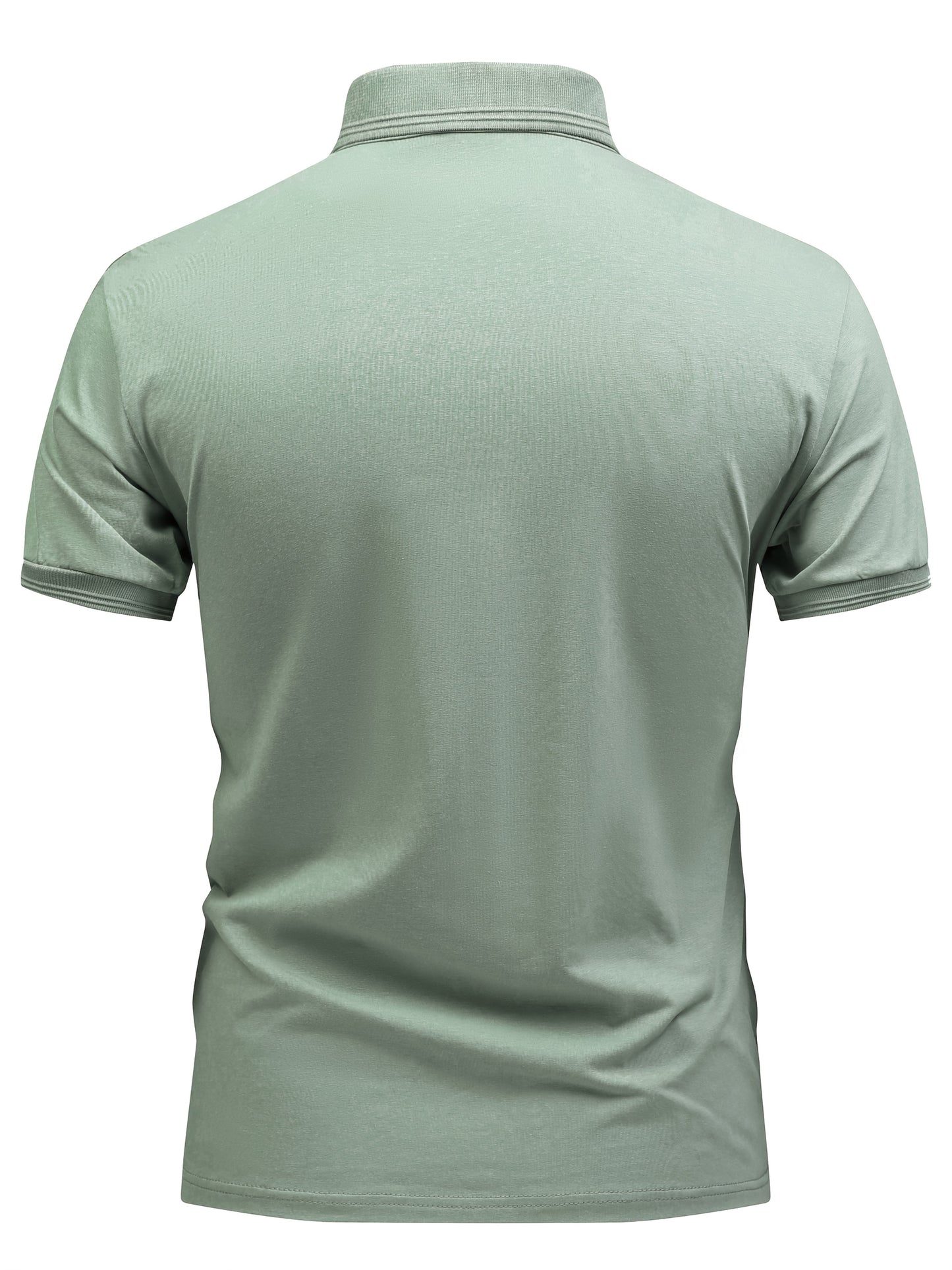Polo décontracté pour homme à col boutonné style urbain