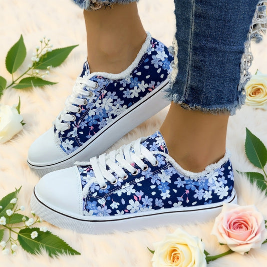 Trendy dames sneakers met bloemenprint voor dagelijks gebruik