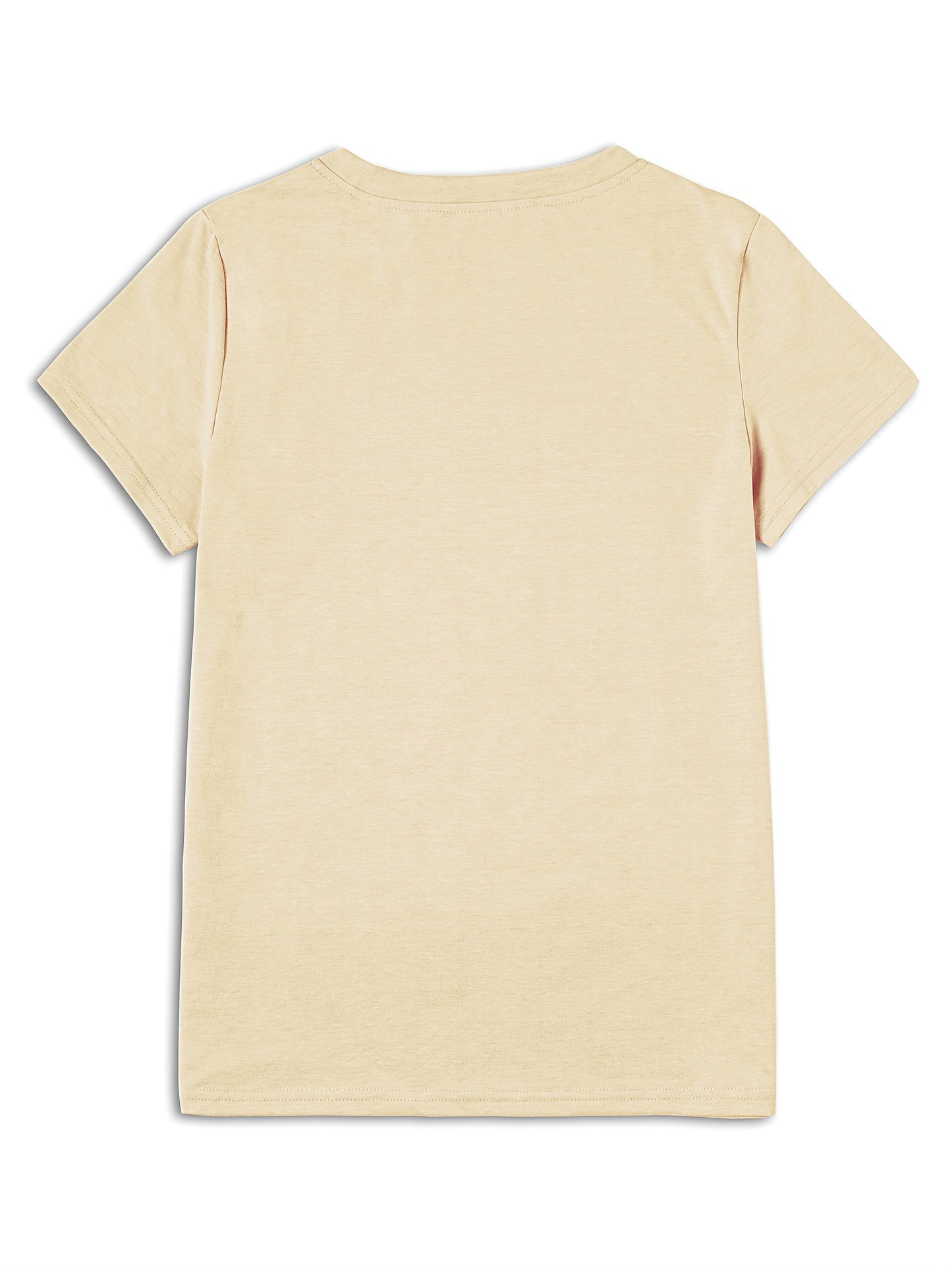 T-shirt donna stile casual con stampa floreale artistica per primavera ed estate