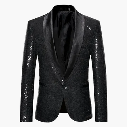 Veste de soirée homme élégante à sequins pour événements et fêtes