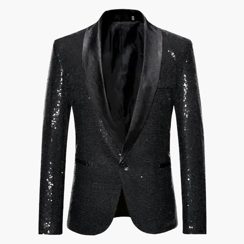 Veste de soirée homme élégante à sequins pour événements et fêtes