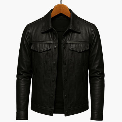 Veste homme style moto coupe moderne pour look urbain et élégant